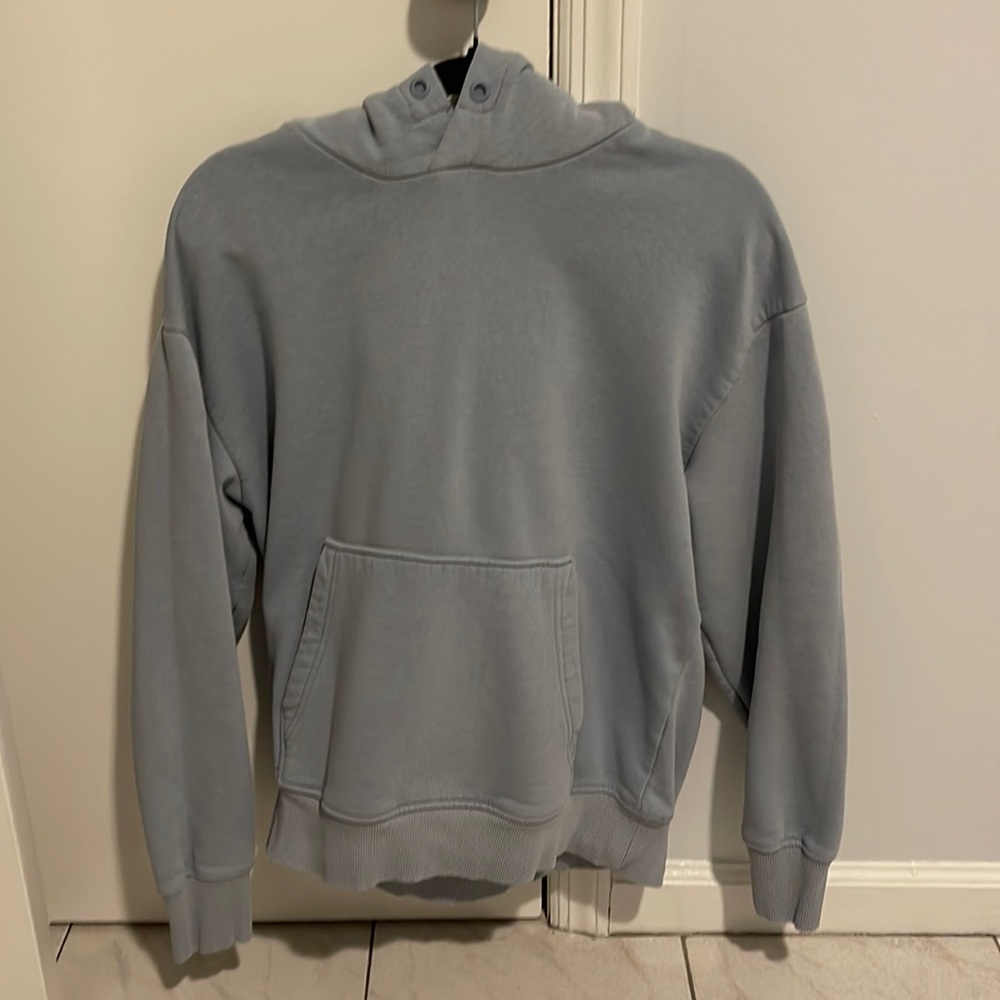 Men’s Light Blue Basic Hoodie: SIZE M